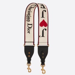 Christian Dior Shoulder Strap With Multicolored Je t'aime Motif CDBS2001