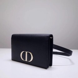 Dior 30 Montaigne 2 In 1 Belt Bag In Black Calfskin CDBS2002