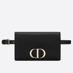 Dior 30 Montaigne 2 In 1 Belt Bag In Black Calfskin CDBS2002