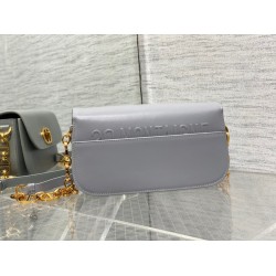 Dior 30 Montaigne Avenue Bag In Grey Box Calfskin CDBS2009