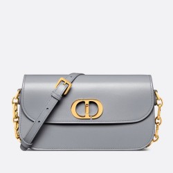 Dior 30 Montaigne Avenue Bag In Grey Box Calfskin CDBS2009