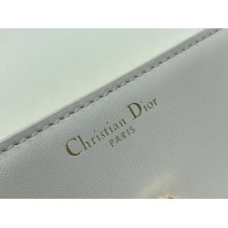 Dior 30 Montaigne Avenue Bag In White Box Calfskin CDBS2010