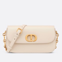 Dior 30 Montaigne Avenue Bag In White Box Calfskin CDBS2010