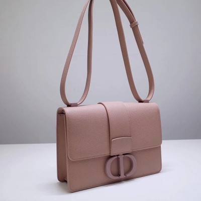 Dior 30 Montaigne Bag In Blush Matte Grained Calfskin CDBS2013