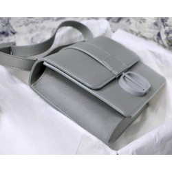 Dior 30 Montaigne Bag In Grey Ultra Matte Grained Calfskin CDBS2018