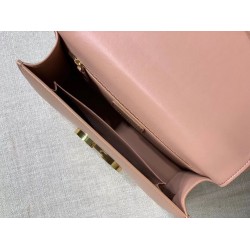 Dior 30 Montaigne Shoulder Bag In Pale Pink Calfskin CDBS2040