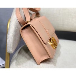 Dior 30 Montaigne Shoulder Bag In Pale Pink Calfskin CDBS2040