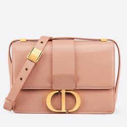 Dior 30 Montaigne Shoulder Bag In Pale Pink Calfskin CDBS2040