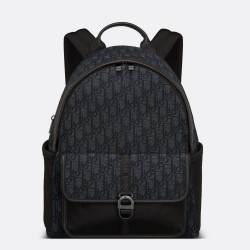 Dior 8 Backpack in Black Dior Oblique Jacquard CDBS2044