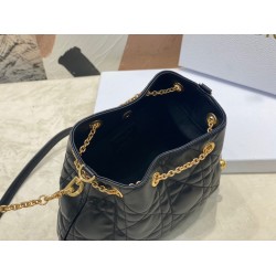 Dior Ammi Medium Bag in Black Macrocannage Lambskin CDBS2048