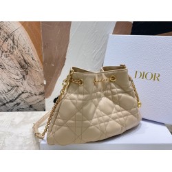 Dior Ammi Medium Bag in Sand Pink Macrocannage Lambskin CDBS2049