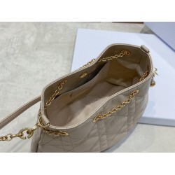 Dior Ammi Medium Bag in Sand Pink Macrocannage Lambskin CDBS2049