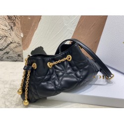 Dior Ammi Small Bag in Black Macrocannage Lambskin CDBS2050