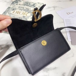 Dior Black Calfskin Saddle Belt Bag CDBS2055