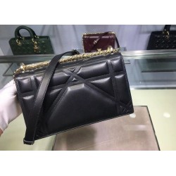 Dior Black Diorama Lambskin Bag With Large Cannage Motif CDBS2058