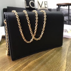 Dior Black J'Adior Wallet On Chain Pouch CDBS2062