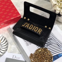 Dior Black Mini J'Adior Calfskin Flap Bag CDBS2063