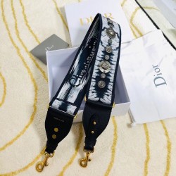 Dior Blue Multicolor Tie & Dior Embroidery Shoulder Strap CDBS2069