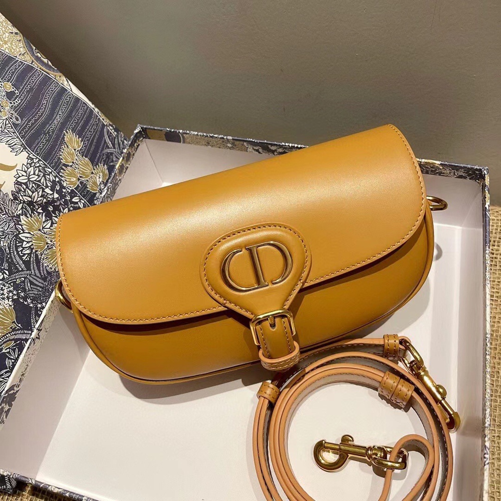 Dior Bobby East-West Bag In Amber Box Calfski CDBS2074