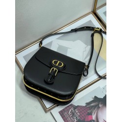 Dior Bobby Frame Bag In Black Box Calfskin CDBS2082