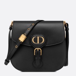 Dior Bobby Frame Bag In Black Box Calfskin CDBS2082