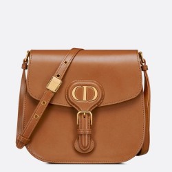 Dior Bobby Frame Bag In Brown Box Calfskin CDBS2083