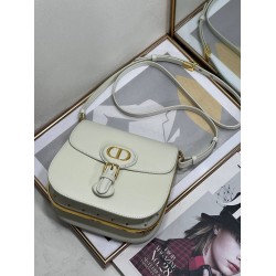 Dior Bobby Frame Bag In White Box Calfskin CDBS2084