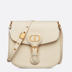 Dior Bobby Frame Bag In White Box Calfskin CDBS2084