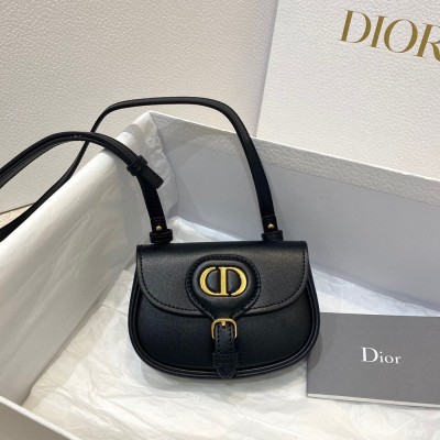 Dior Bobby Micro Bag In Black Box Calfskin CDBS2085