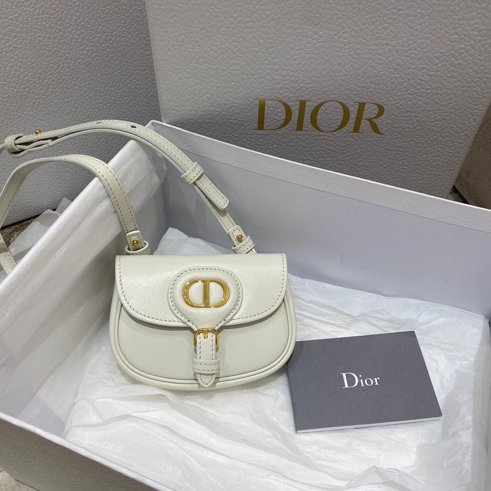 Dior Bobby Micro Bag In White Box Calfskin CDBS2086