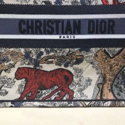 Dior Book Tote Bag In Multicolour Toile De Jouy CDBS2121