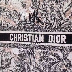 Dior Book Tote Bag In Toile de Jouy Carnivora Motif CDBS2126