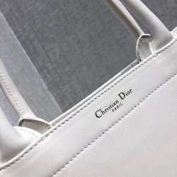 Dior Book Tote Bag In White Surrealism Printed Calfskin CDBS2919