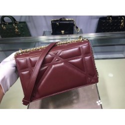 Dior Bordeaux Diorama Lambskin Bag With Large Cannage Motif CDBS2138