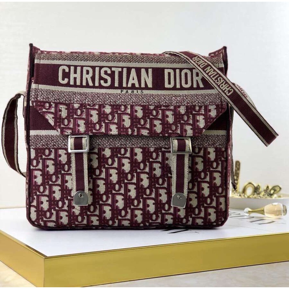 Dior Bordeaux Oblique Diorcamp Messenger Bag CDBS2139