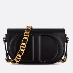 Dior CD Signature Chain Bag in Black Calfskin CDBS2168