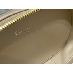 Dior CD Signature Oval Camera Bag in Beige Calfskin CDBS2170