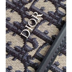 Dior Changing Bag in Blue Dior Oblique Canvas CDBS2180