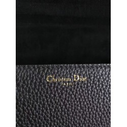 Dior DiorAddict Tote Bag In Black Grained Leather CDBS2193