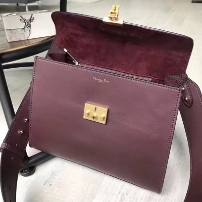 Dior DiorAddict Tote Bag In Bordeaux Calfskin CDBS2194