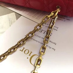 Dior Dioraddict Flap Bag In Red Lambskin CDBS2190