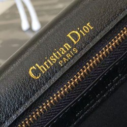 Dior Diorama Bag In Black Studded Lambskin CDBS2198