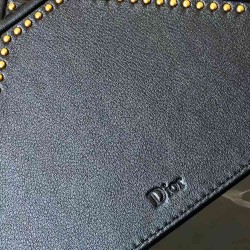 Dior Diorama Bag In Black Studded Lambskin CDBS2198