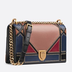 Dior Diorama Bag In Multi-coloured Patchwork CDBS2201