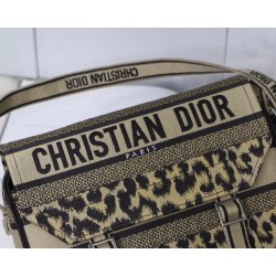 Dior Diorcamp Bag In Beige Multicolor Mizza Embroidery CDBS2209