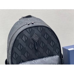 Dior Explorer Backpack In Black CD Diamond Mirage Ski Capsule Nylon CDBS2233