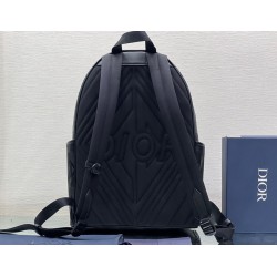 Dior Explorer Backpack In Black CD Diamond Mirage Ski Capsule Nylon CDBS2233