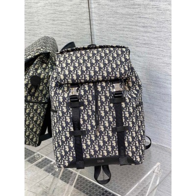 Dior Explorer Backpack In Black Dior Oblique Jacquard CDBS2234