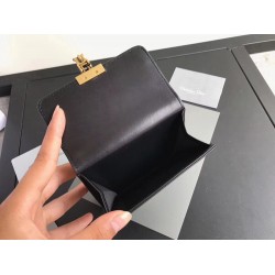 Dior French DiorAddict Wallet In Black Lambskin CDBS2242