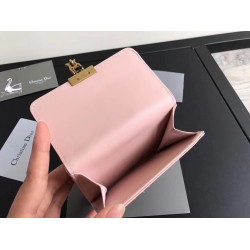 Dior French DiorAddict Wallet In Pink Lambskin CDBS2245